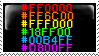 rainbow html stamp